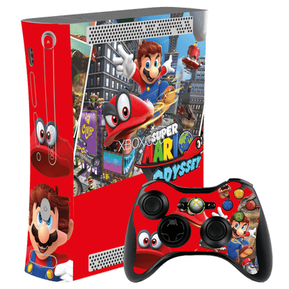 Mario Odyssey Xbox 360 Fat Bundle Skin