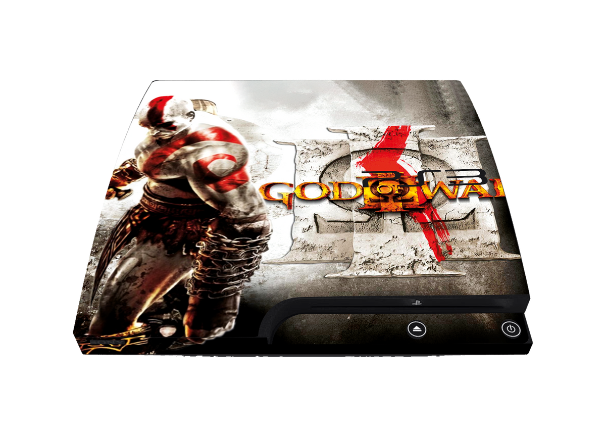 God of War III Skin Playstation 3 Slim Xonebrand