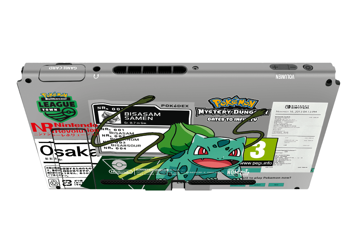Pokemon League Mysteriy Dungeon Skin Nintendo Switch (2017) Xonebrand