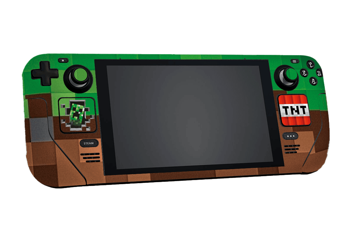 Minecraft Steam Deck Handheld Gaming Computer Skin