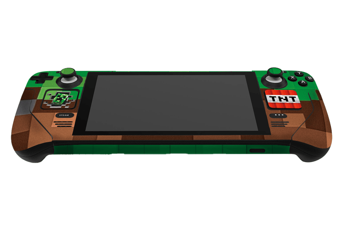 Minecraft Steam Deck Handheld Gaming Computer Skin