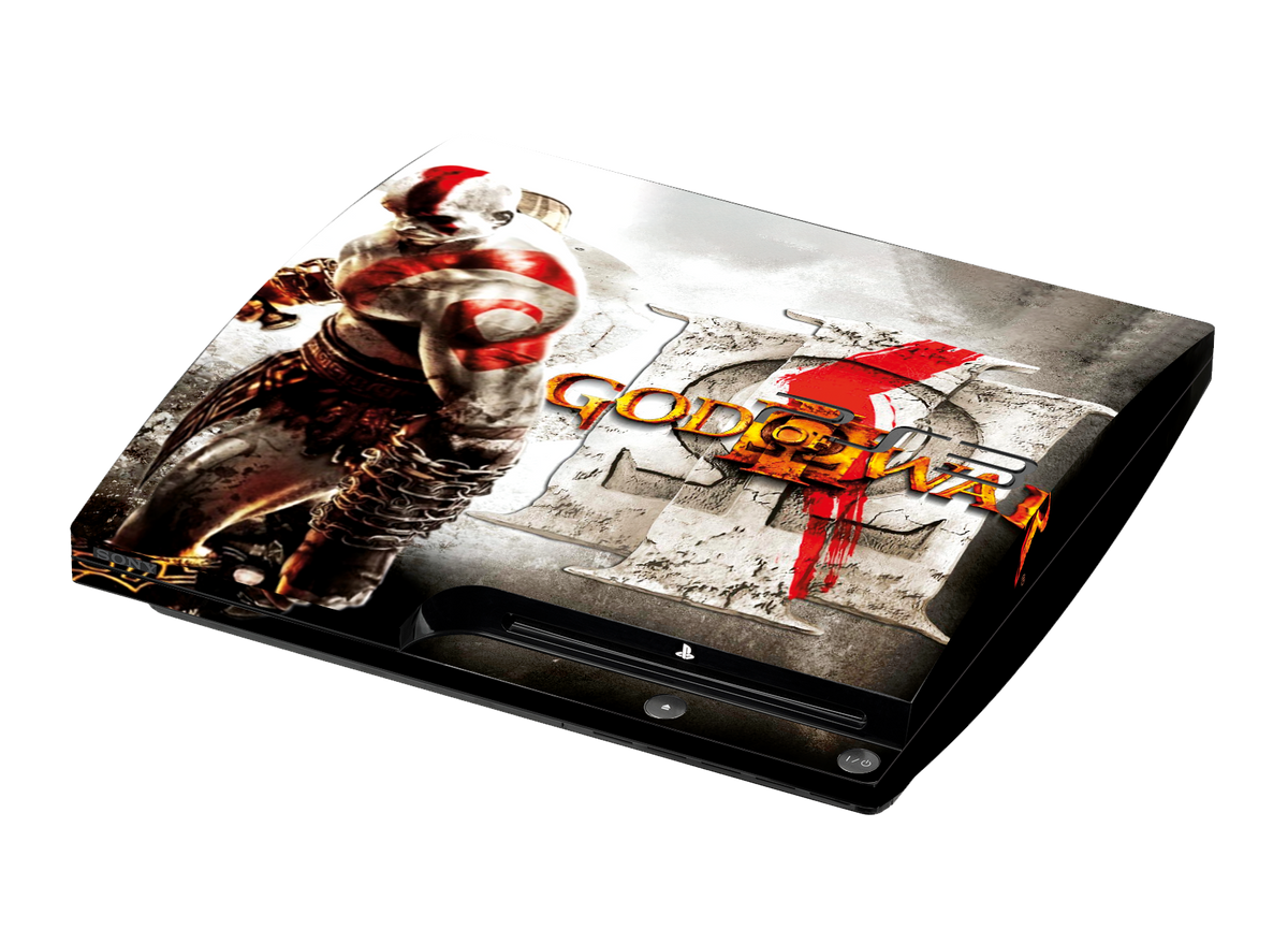 God of War III Skin Playstation 3 Slim Xonebrand