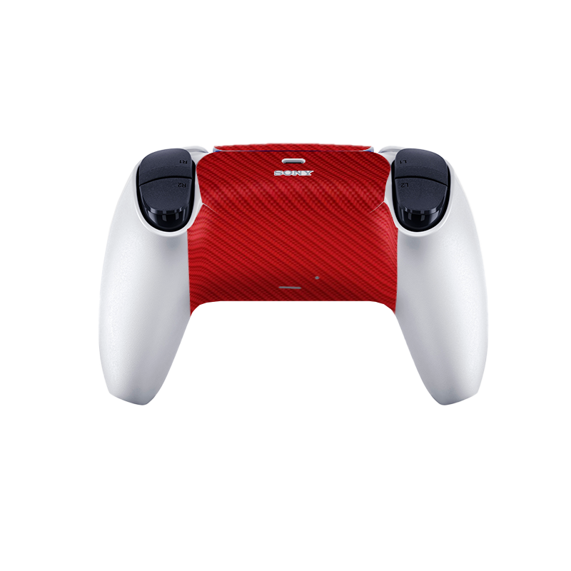 Fibra Carbono Negro & Rojo Skin Playstation 5 Pro