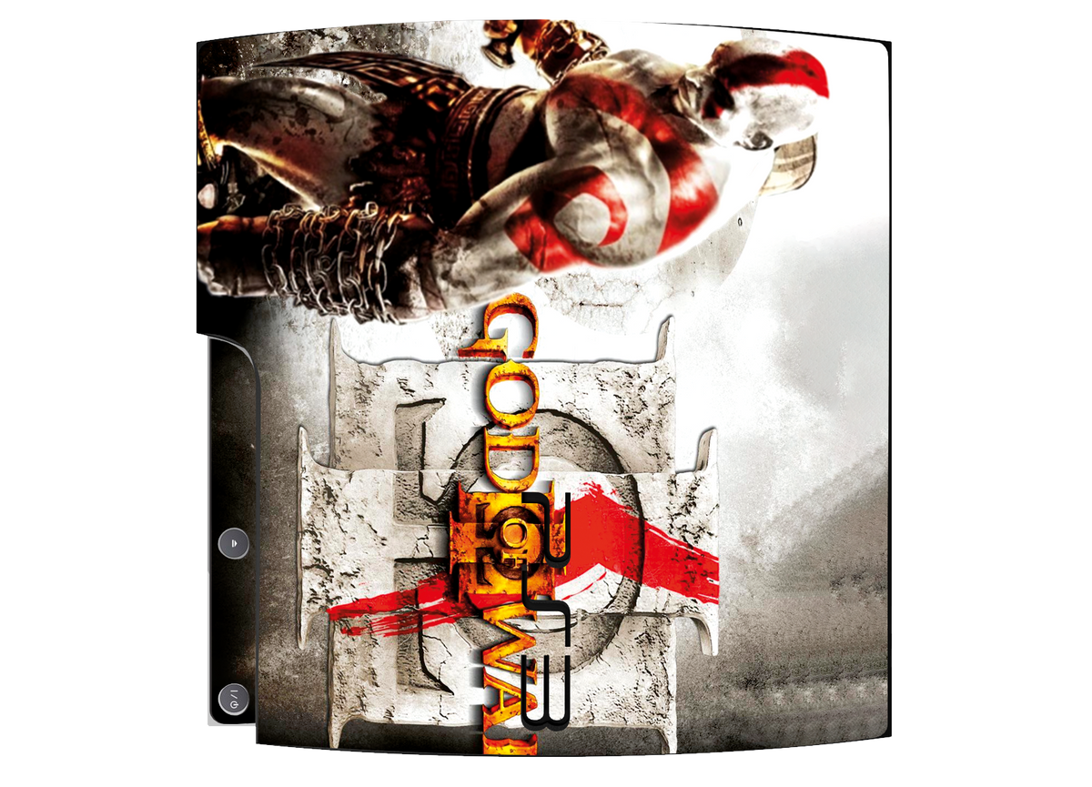 God of War III Skin Playstation 3 Slim Xonebrand