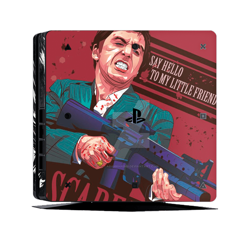 Cara Cortada Skin Playstation 4 Slim