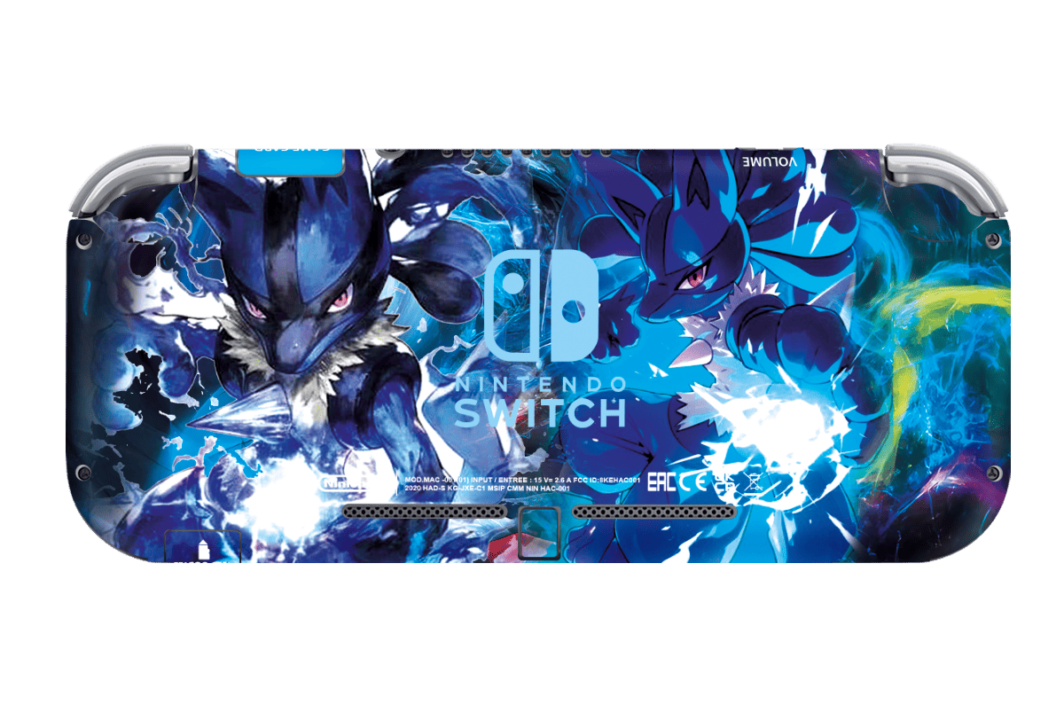 Pokemon Lucario Skin Nintendo Switch Lite Xonebrand