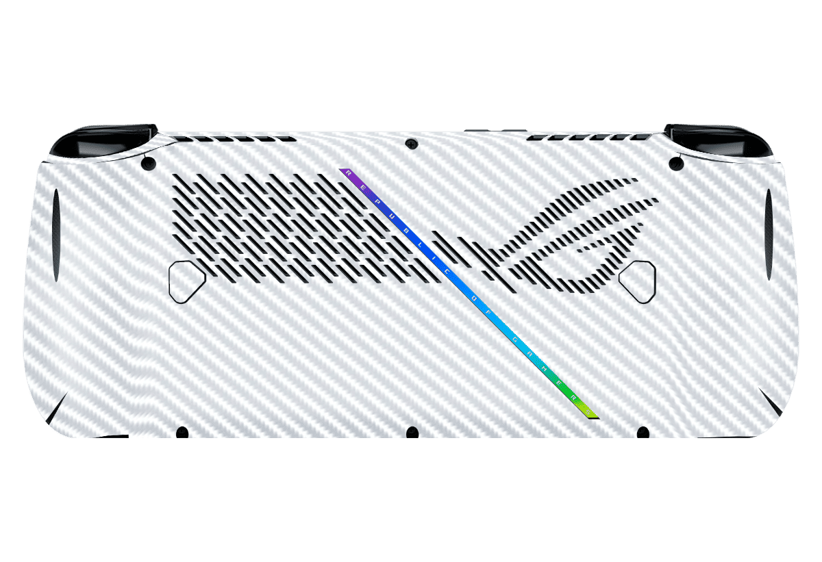 Fibra Carbono Blanco Skin Asus Rog Ally X Xonebrand