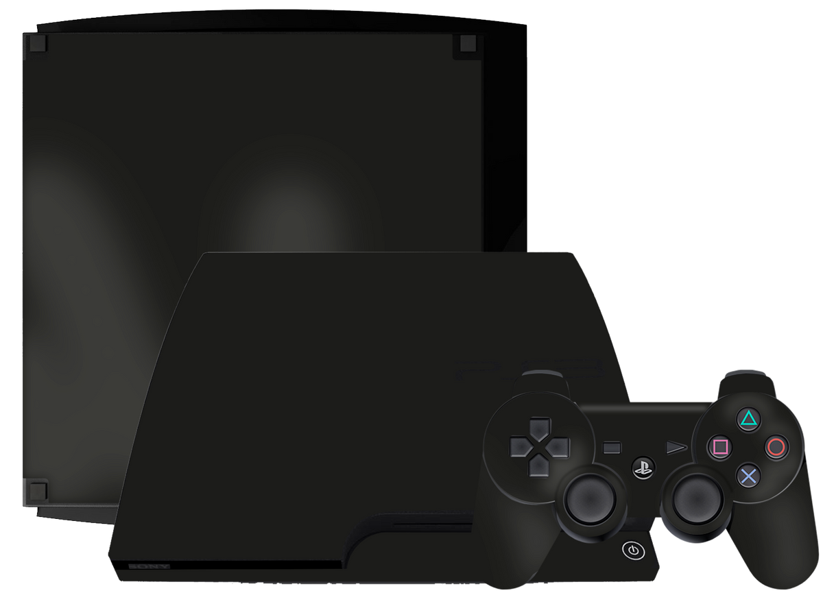 Mate Negro Skin Playstation 3 Slim Xonebrand