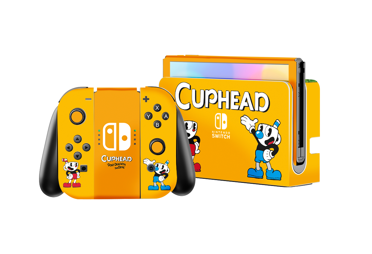 Chuphead Skin Nintendo Switch OLED (2021) Xonebrand