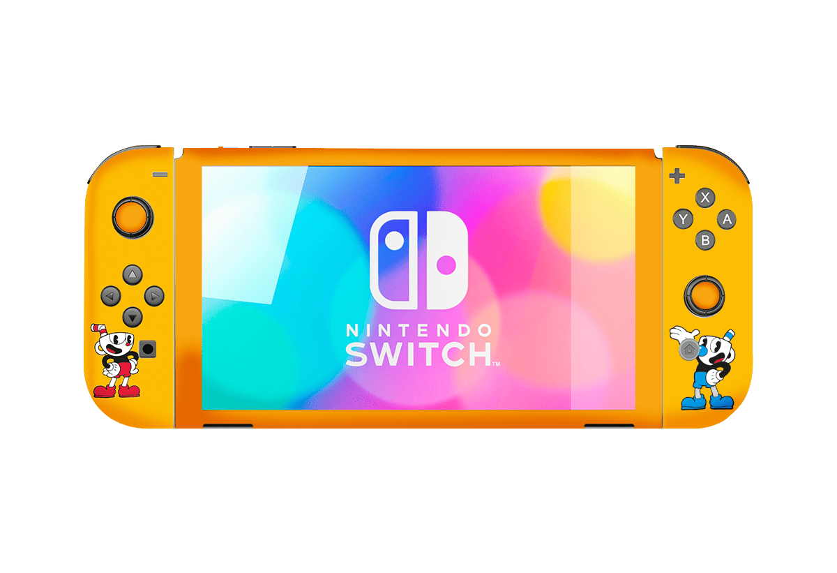 Chuphead Skin Nintendo Switch OLED (2021) Xonebrand