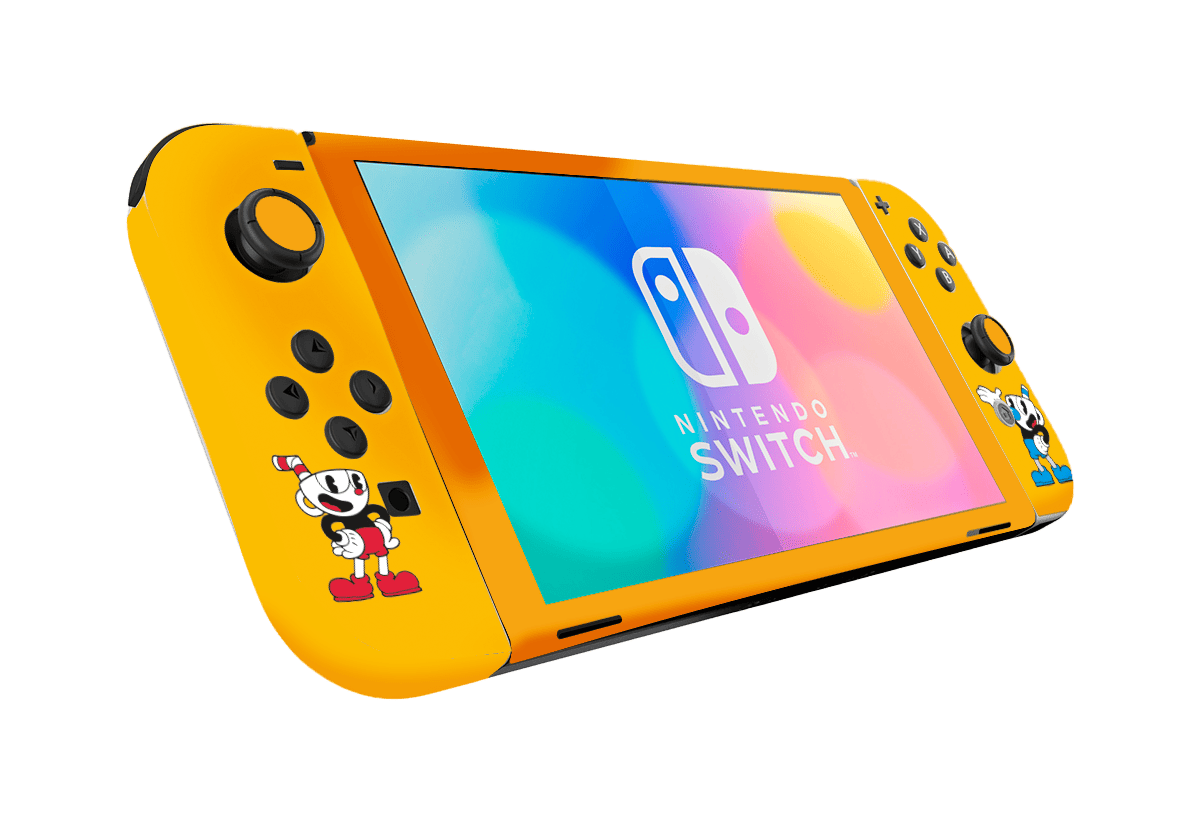 Chuphead Skin Nintendo Switch OLED (2021) Xonebrand