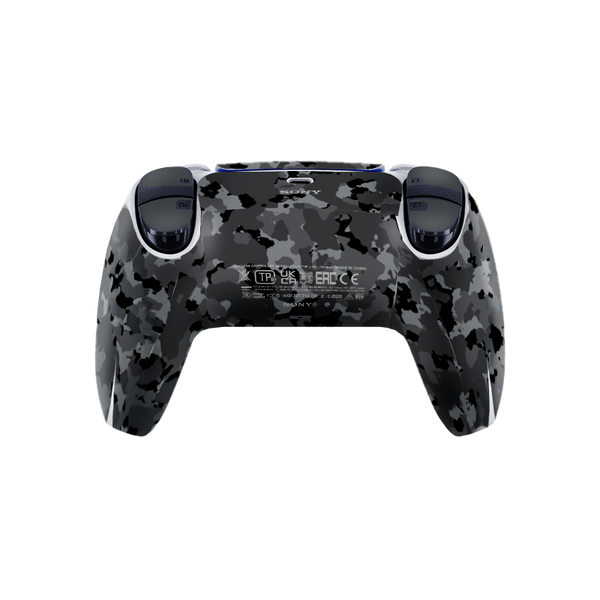 Black Camouflage Skin Playstation 5 DualSense Full Xonebrand