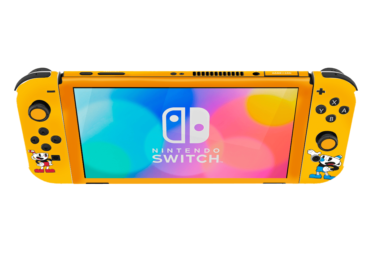 Chuphead Skin Nintendo Switch OLED (2021) Xonebrand