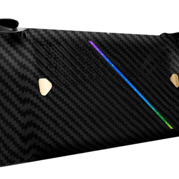 Fibra Carbono Negro & Dorado Skin Asus Rog Ally X Xonebrand