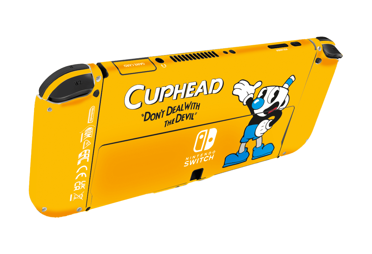 Chuphead Skin Nintendo Switch OLED (2021) Xonebrand