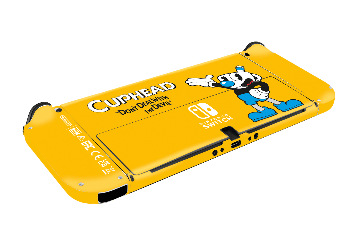 Chuphead Skin Nintendo Switch OLED (2021) Xonebrand