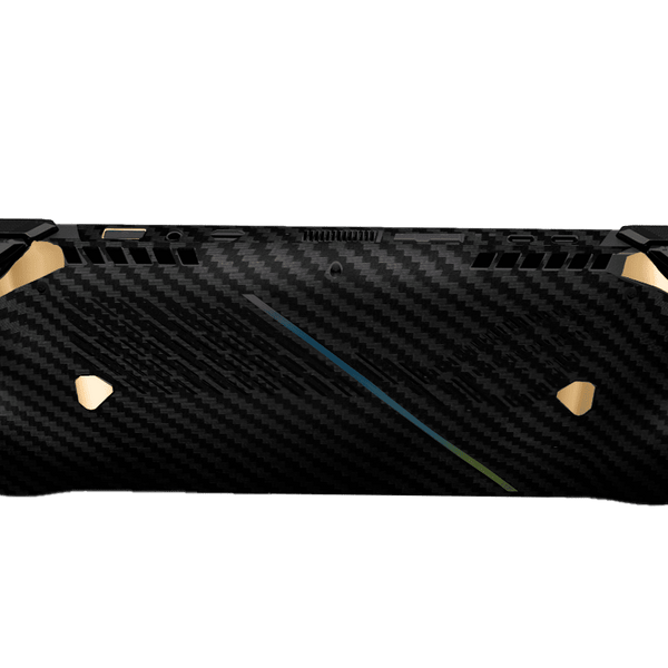 Fibra Carbono Negro & Dorado Skin Asus Rog Ally X Xonebrand