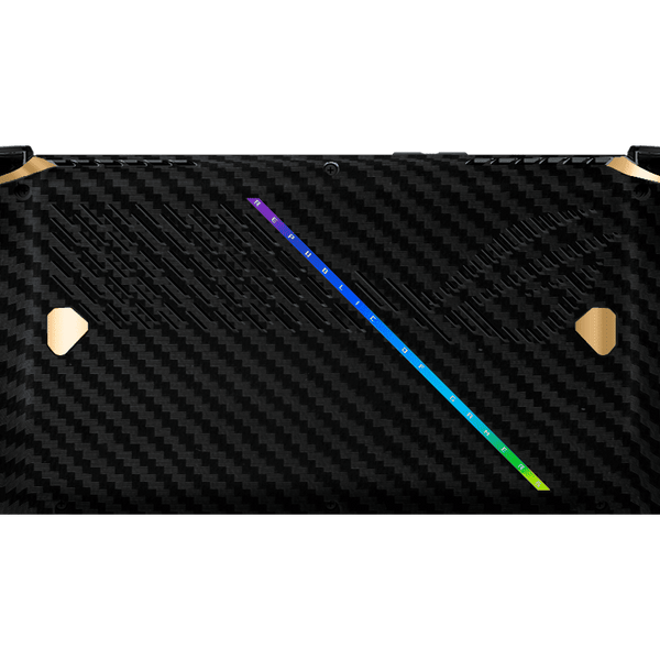 Fibra Carbono Negro & Dorado Skin Asus Rog Ally X Xonebrand