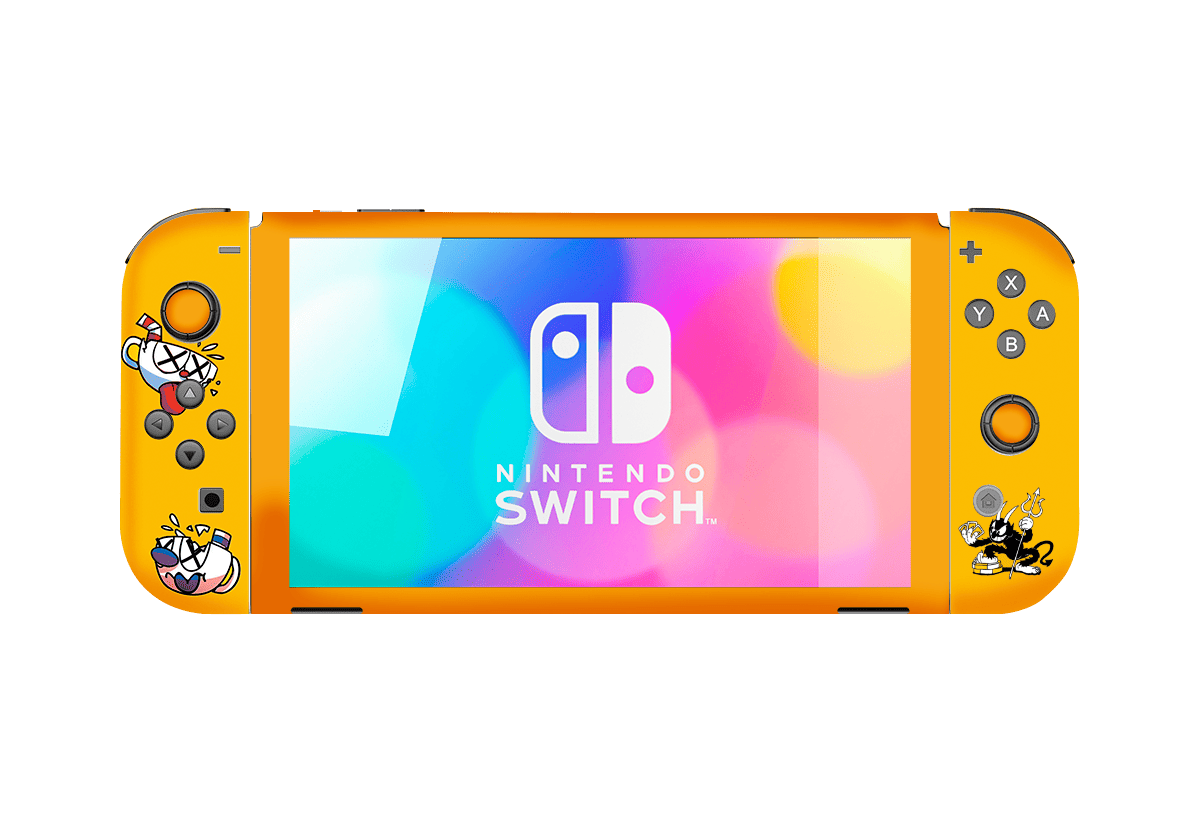 Chuphead Skin Nintendo Switch OLED (2021) Xonebrand