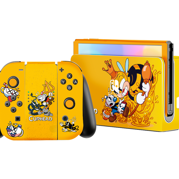 Chuphead Skin Nintendo Switch OLED (2021) Xonebrand