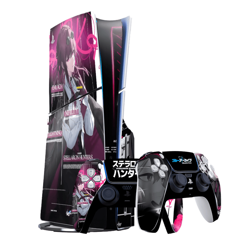 Blue Archive &amp; Stellaron Hunter PS5 Slim Bundle Skin