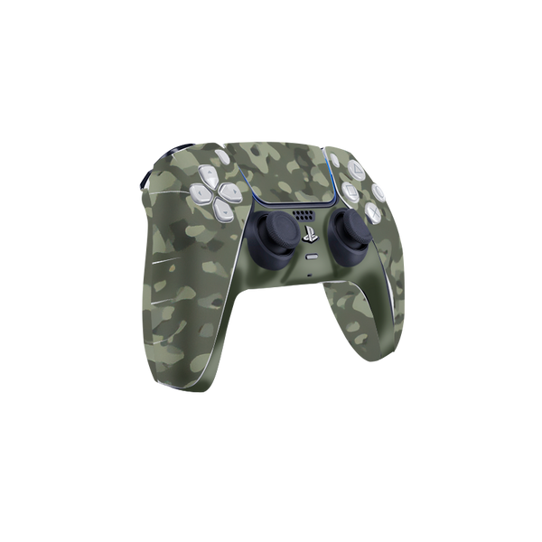 Green Camouflage Skin Playstation 5 DualSense Full Xonebrand