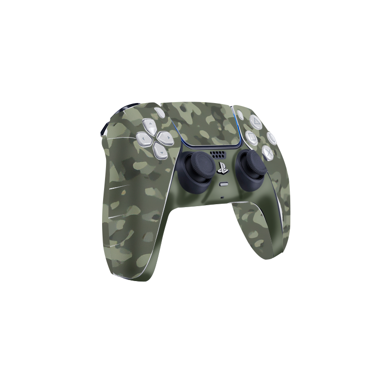 Green Camouflage Skin Playstation 5 DualSense Full Xonebrand