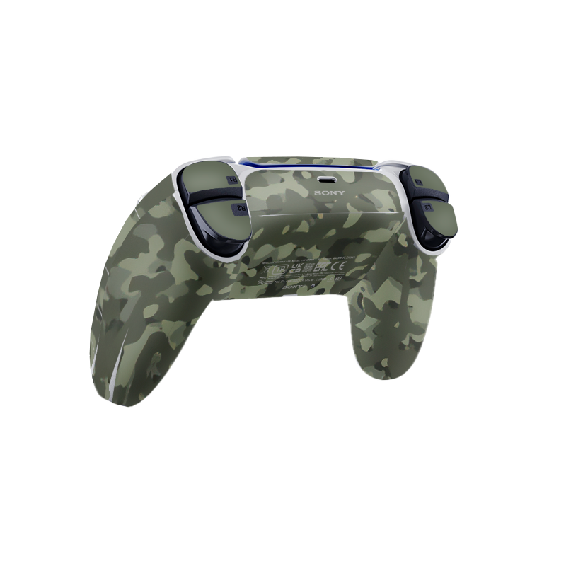Green Camouflage Skin Playstation 5 DualSense Full Xonebrand
