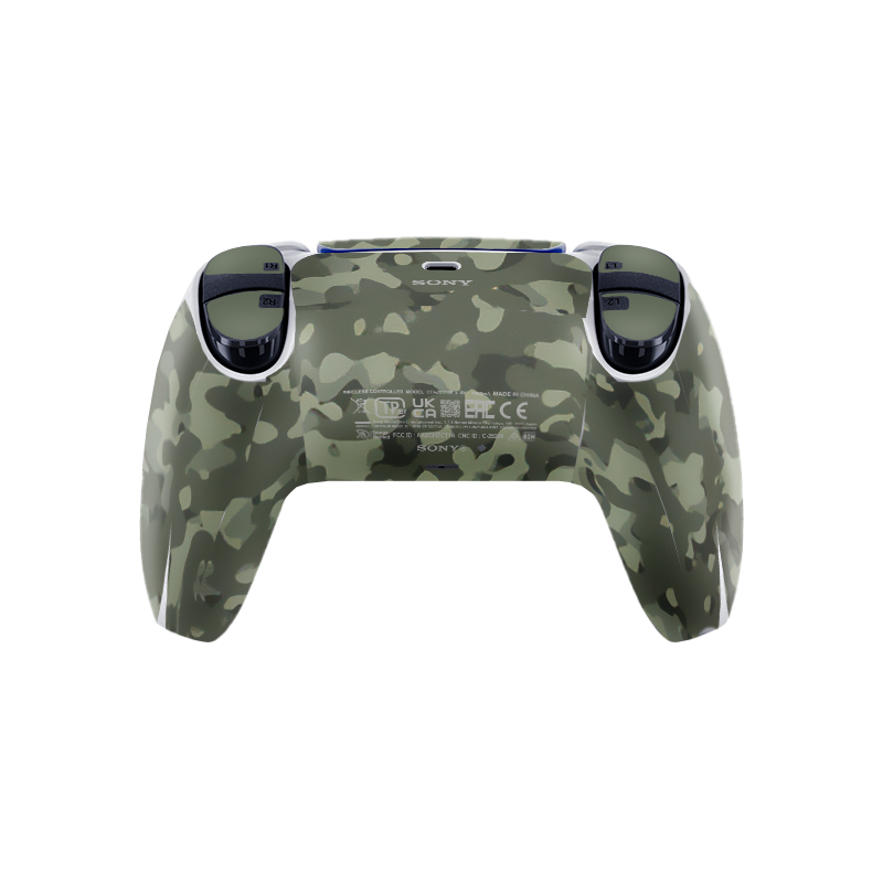 Green Camouflage Skin Playstation 5 DualSense Full Xonebrand