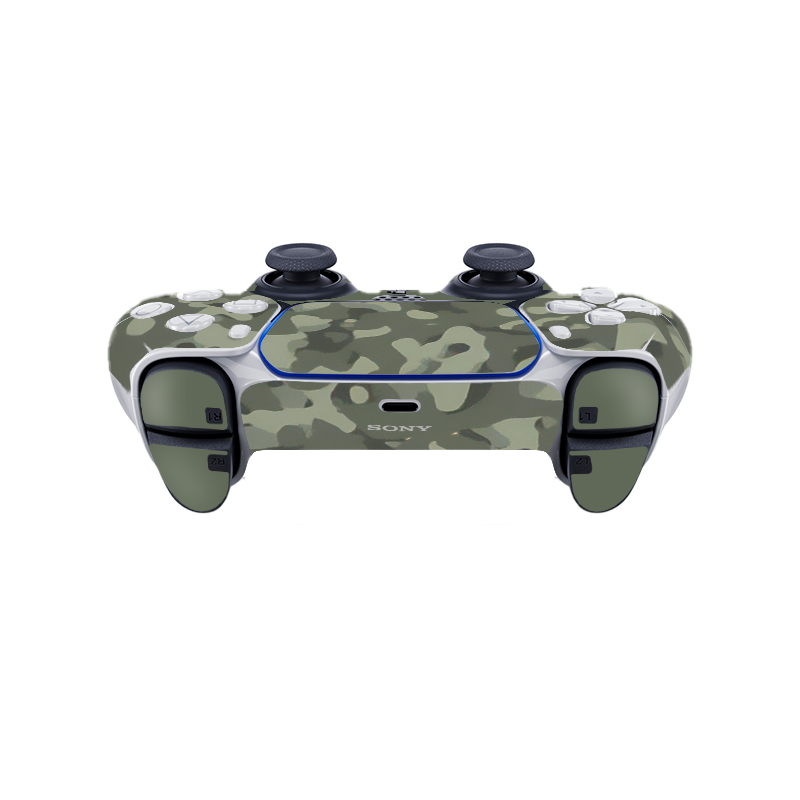 Green Camouflage Skin Playstation 5 DualSense Full Xonebrand