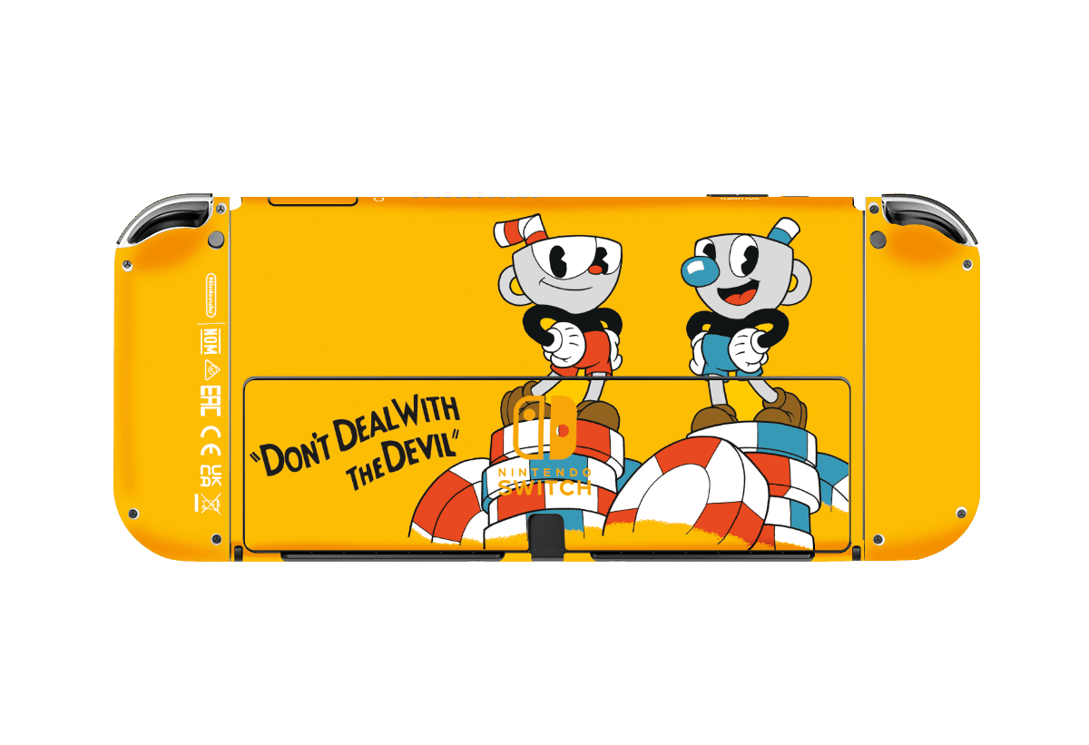 Chuphead Skin Nintendo Switch OLED (2021) Xonebrand