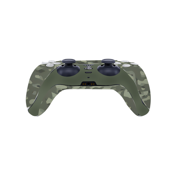 Green Camouflage Skin Playstation 5 DualSense Full Xonebrand