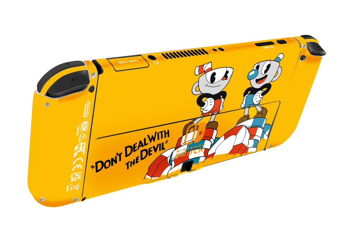 Chuphead Skin Nintendo Switch OLED (2021) Xonebrand