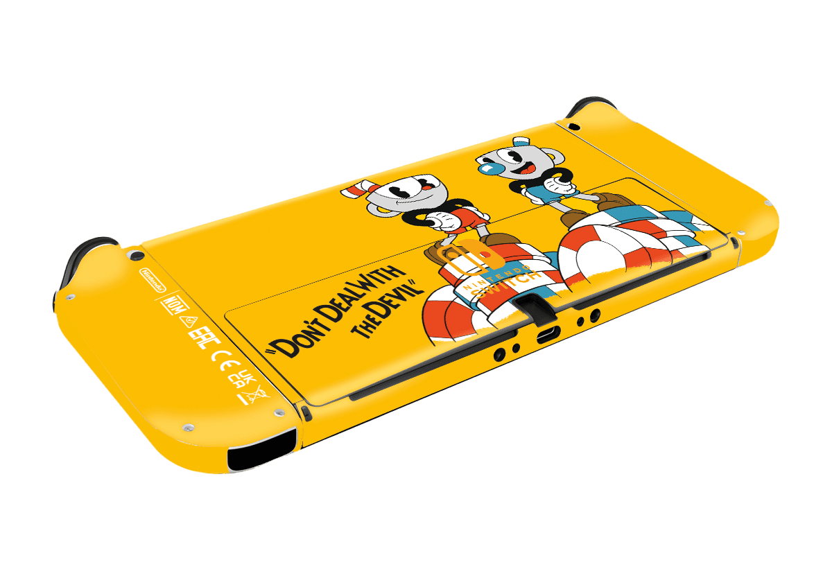Chuphead Skin Nintendo Switch OLED (2021) Xonebrand