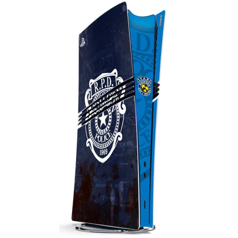 Umbrella Raccoon RPD Skin Playstation 5 Pro Xonebrand