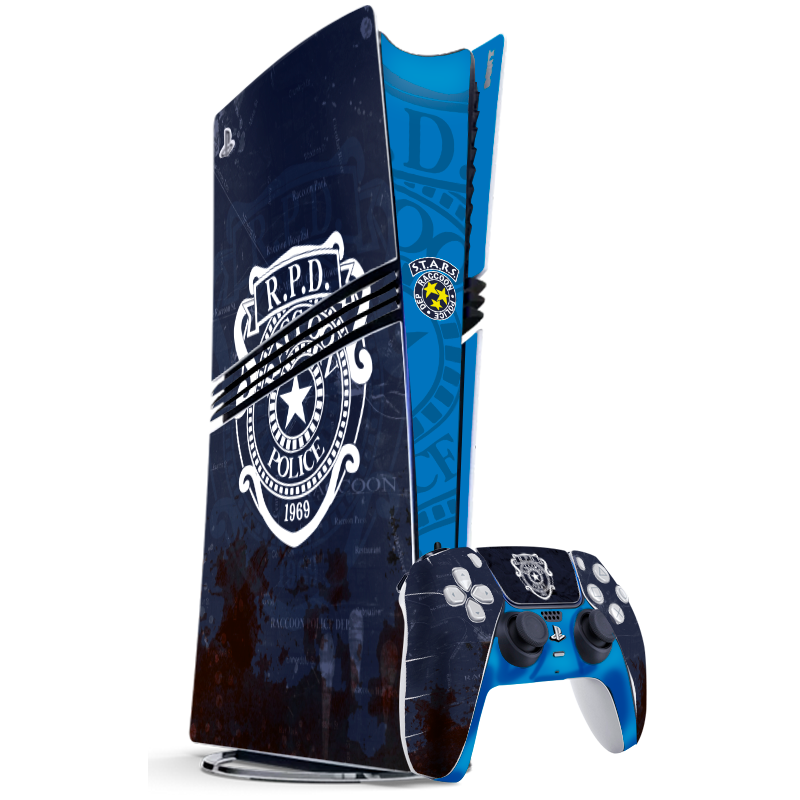 Umbrella Raccoon RPD Skin Playstation 5 Pro Xonebrand