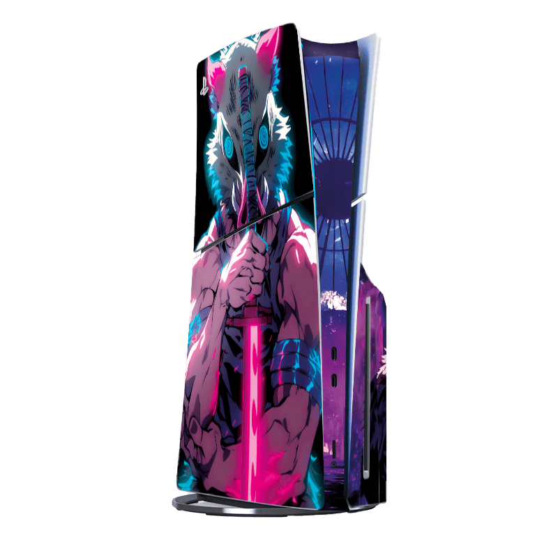 Demon Slayer Inosuke Skin Playstation 5 Slim Xonebrand