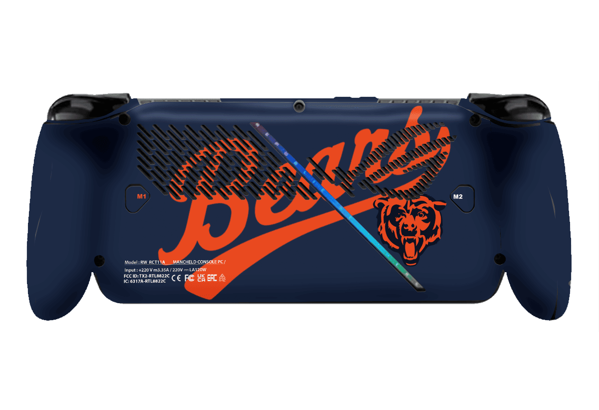 Chicago Bears ROG Xbox Ally Skin Xonebrand