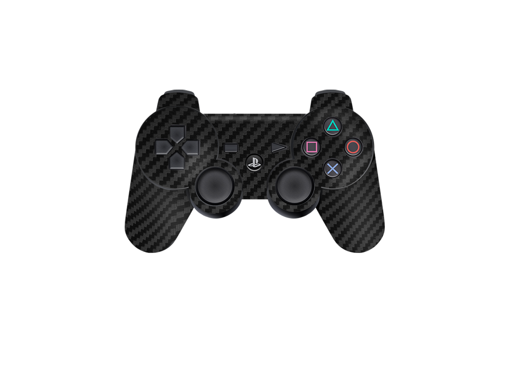 Fibra Carbono Negro Skin Playstation 3 Slim