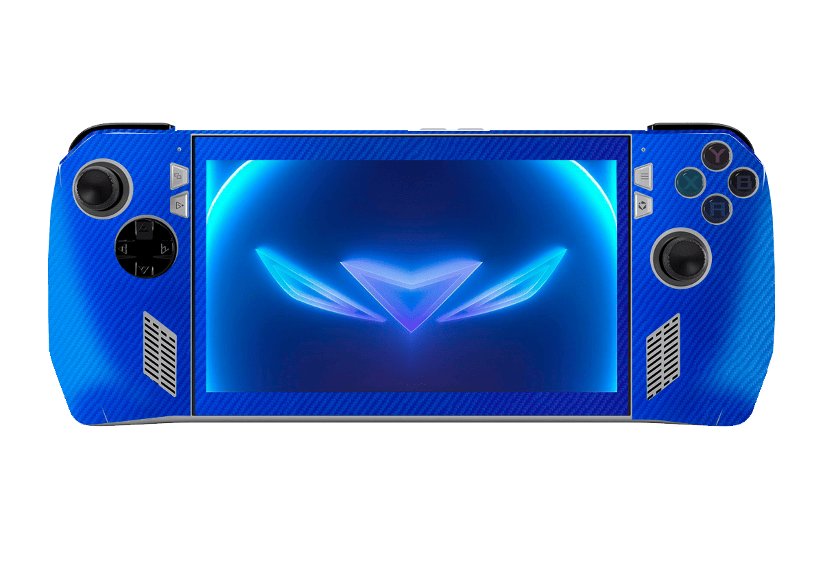 Fibra Carbono Azul Skin Asus Rog Ally Xonebrand