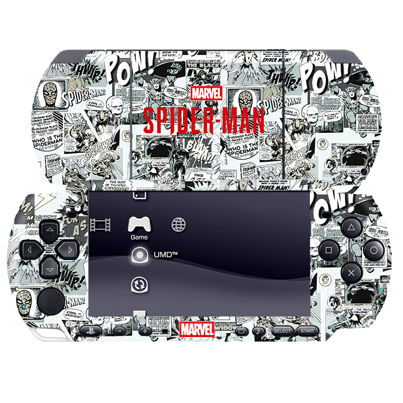 Marvel Spiderman PSP portátil para juegos Bundle Skin