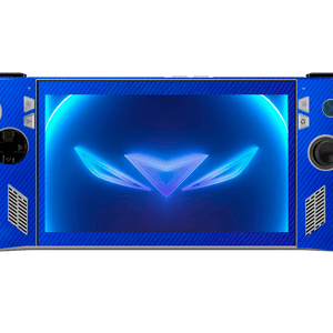 Fibra Carbono Azul Asus Rog Ally Handheld Gaming Computer Skin