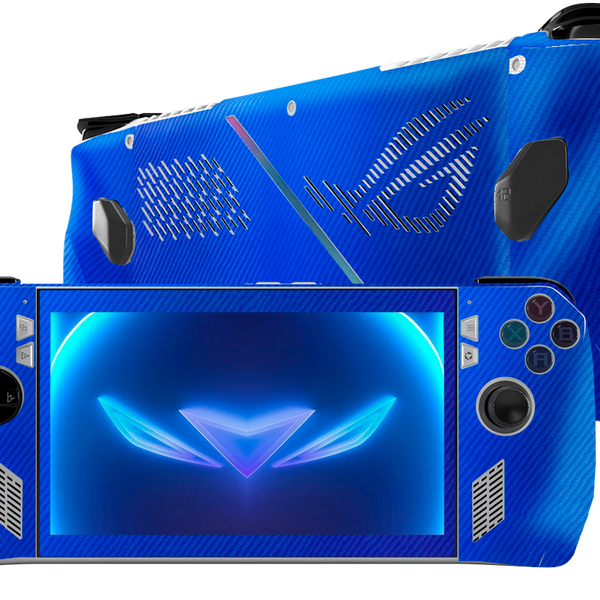 Skin fibra de carbono azul para Asus ROG Ally de Xonebrand