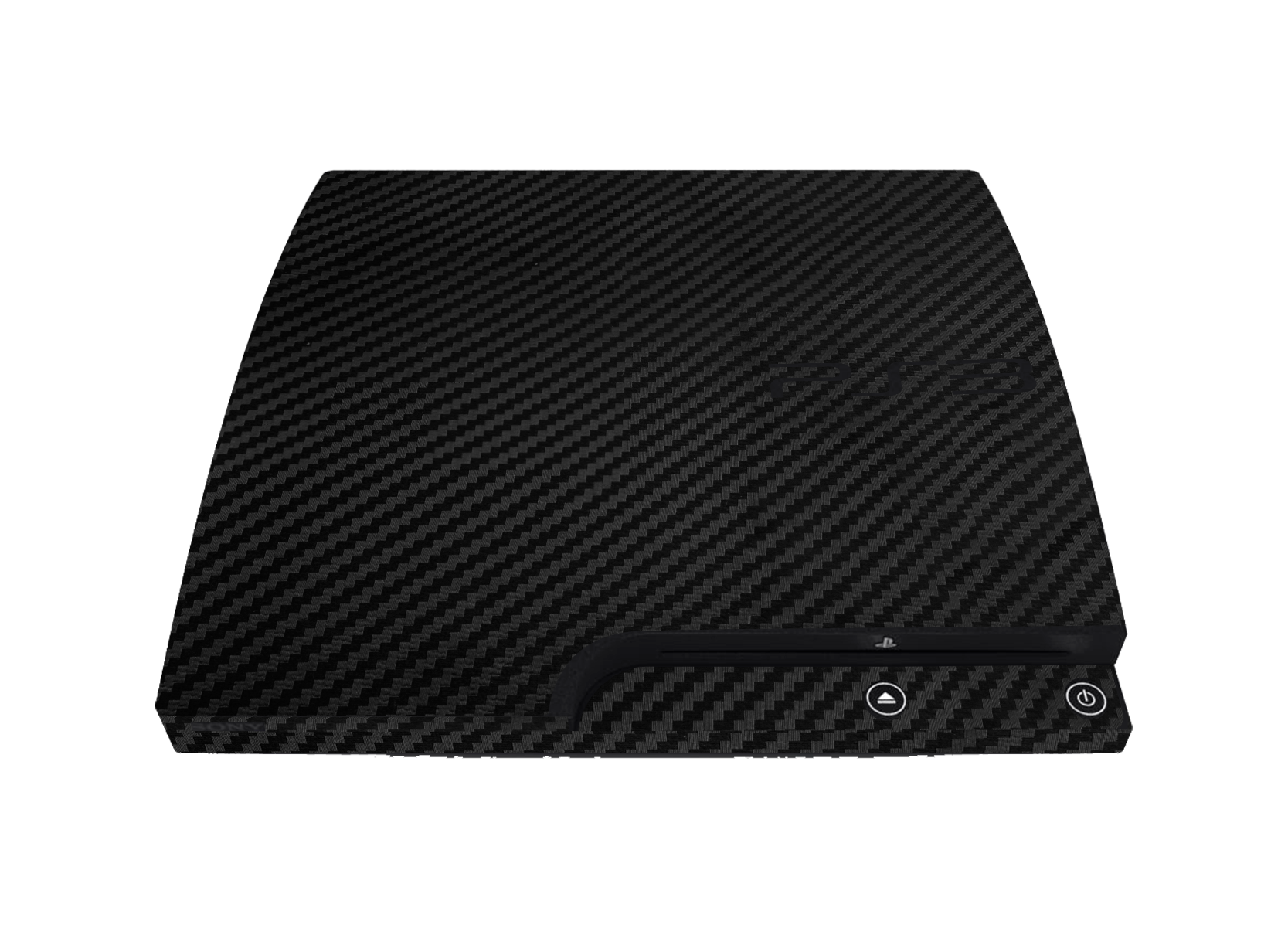Fibra Carbono Negro Skin Playstation 3 Slim