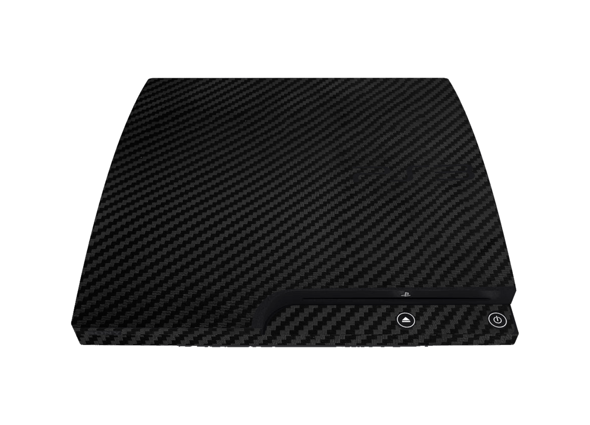Fibra Carbono Negro Skin Playstation 3 Slim Xonebrand