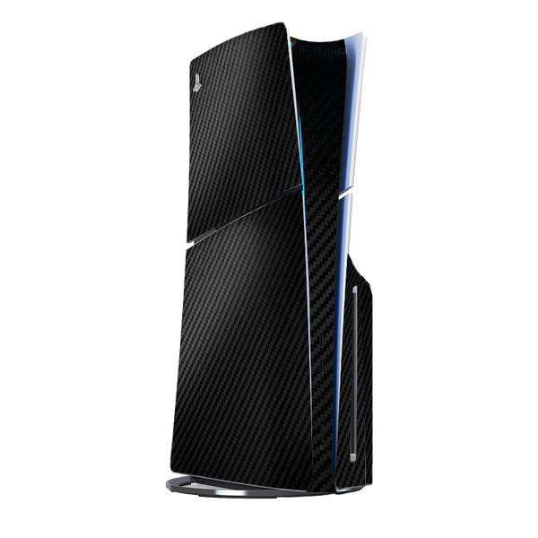 Fibra Carbono Negro Skin Playstation 5 Slim