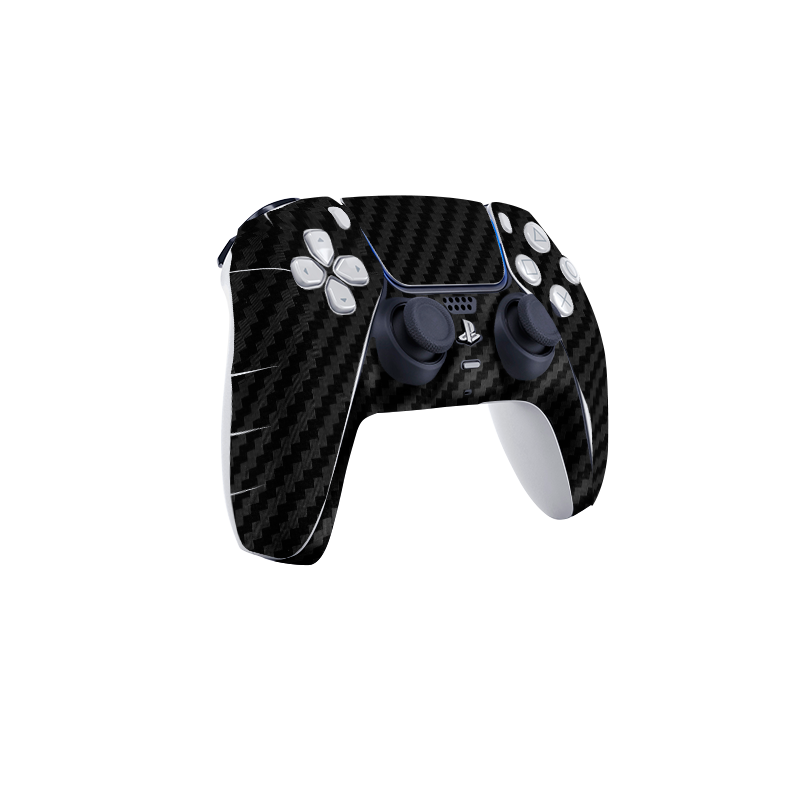 Fibra Carbono Negro Skin Playstation 5 Slim