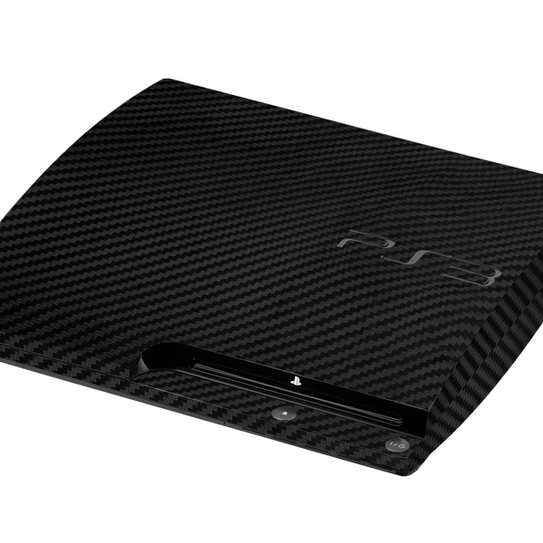 Fibra Carbono Negro Skin Playstation 3 Slim