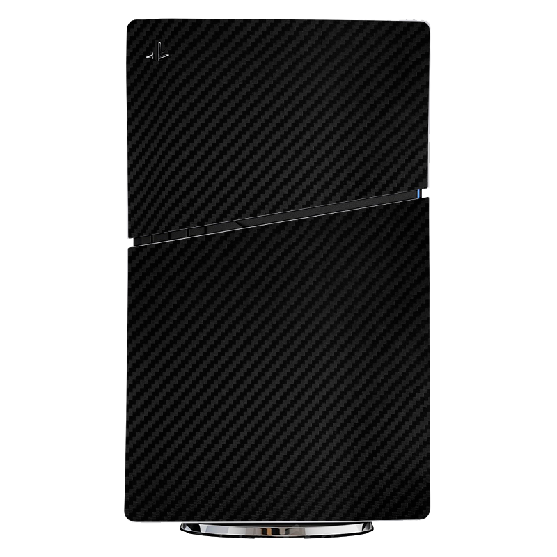 Fibra Carbono Negro Skin Playstation 5 Slim