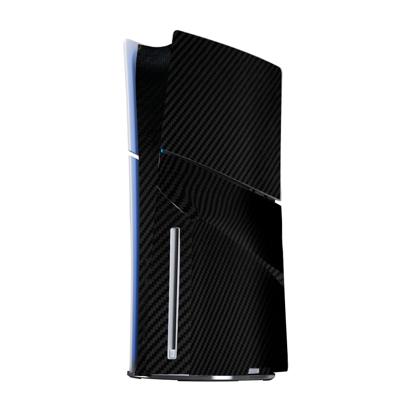 Fibra Carbono Negro Skin Playstation 5 Slim